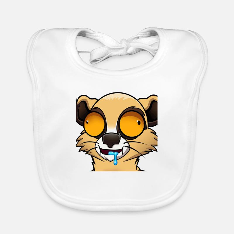 Suricate hypnotisé Bavoir bio Bébé