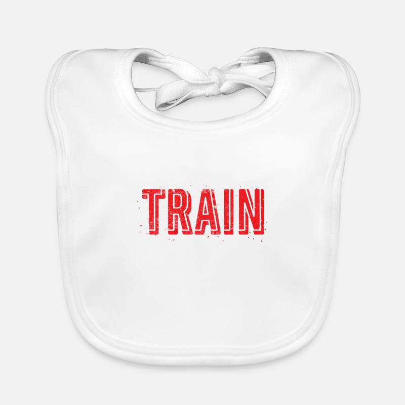 Eat Sleep Train Repeat Baby Bio-Lätzchen