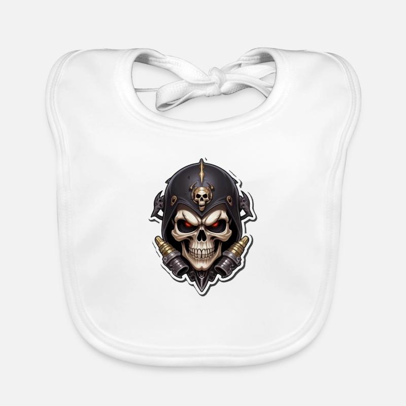 Crâne de Totenkopf Bavoir bio Bébé