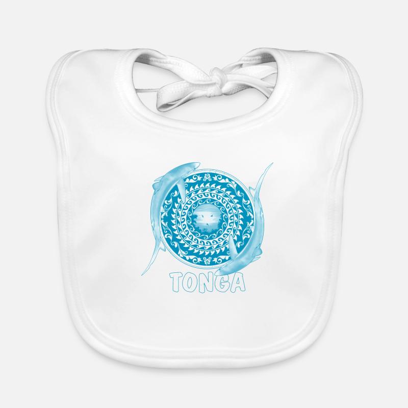 Tonga Blauhaie Baby Bio-Lätzchen
