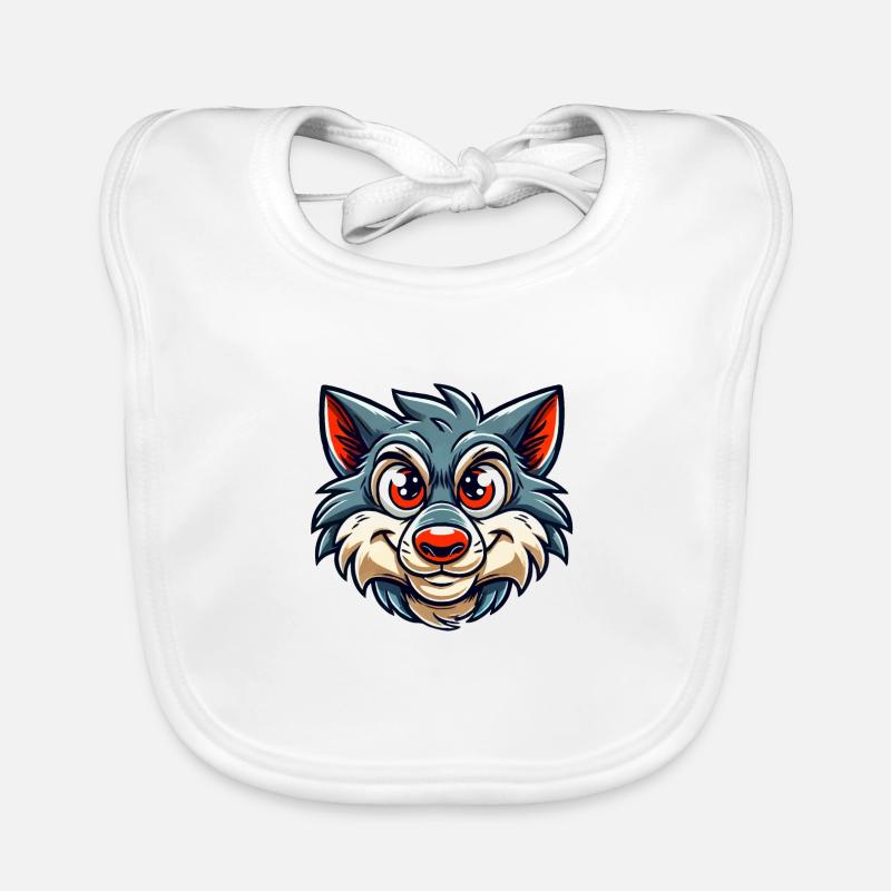 Wolf Comic Baby Bio-Lätzchen