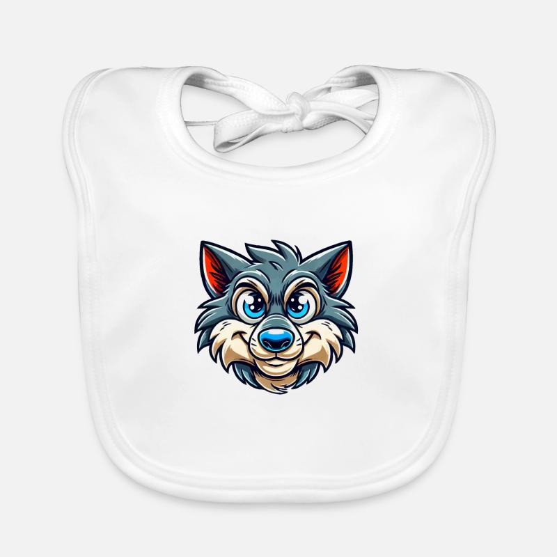 Wolf Comic Baby Bio-Lätzchen