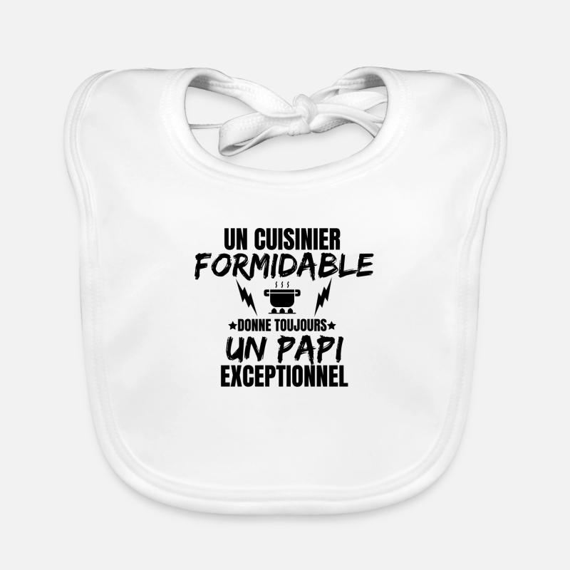 PAPI CUISINIER Bavoir bio Bébé