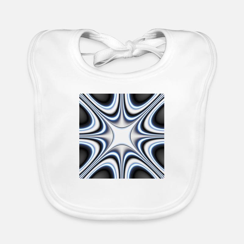 Abstract with different shapes and patterns Organic Baby Bibs