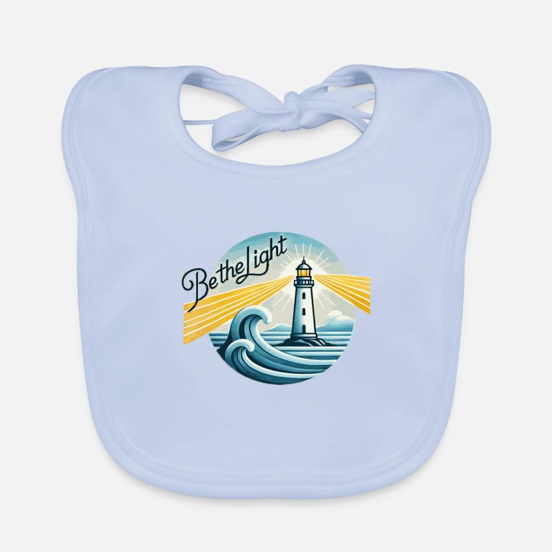 Lighthouse, Be the Light, Inspirational Organic Baby Bibs