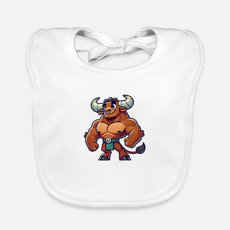 Minotaur Comic Organic Baby Bibs