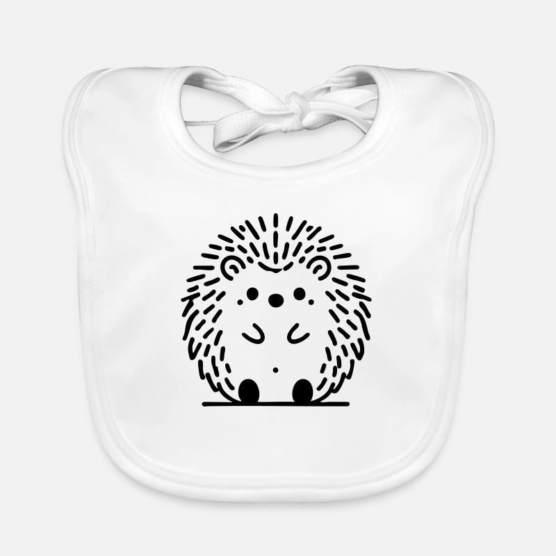 Igel Igelchen Herbst - Baby Bio-Lätzchen - Weiß