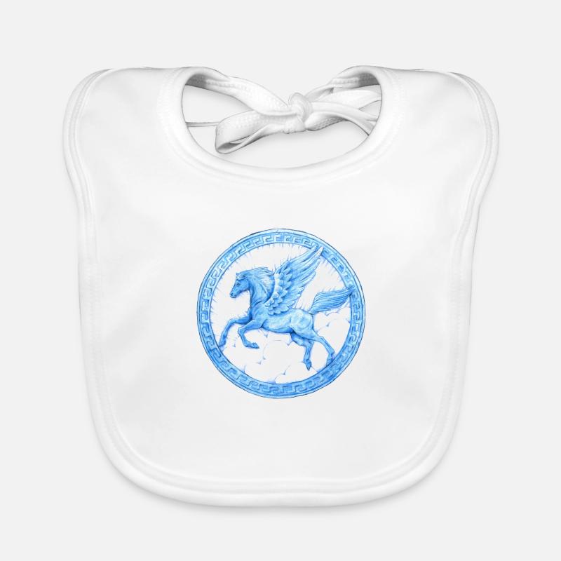 Pégase - Bavoir bio Bébé - blanc