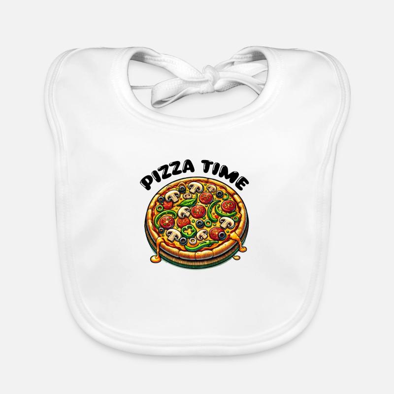 L’heure de la pizza Bavoir bio Bébé