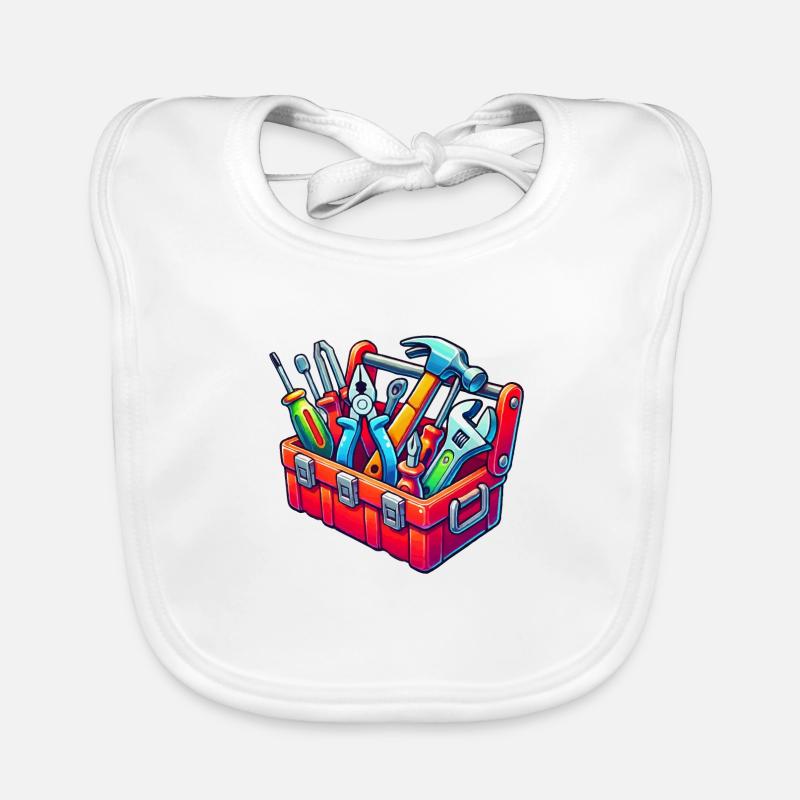 Tool Toolbox Organic Baby Bibs