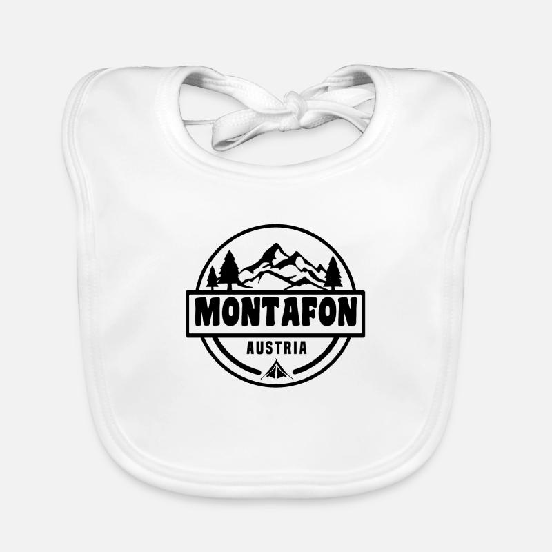Montafon - Baby Bio-Lätzchen - Weiß