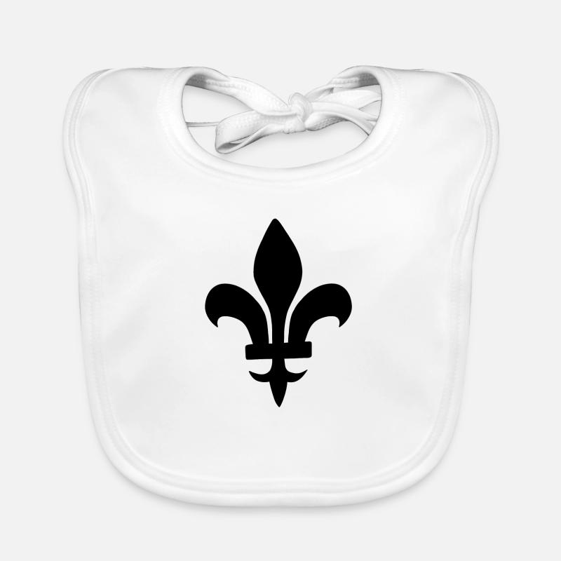 Fleur de Lis Baby Bio-Lätzchen