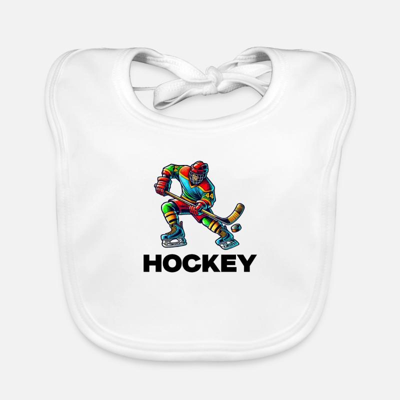 hockey player Baby Bio-Lätzchen
