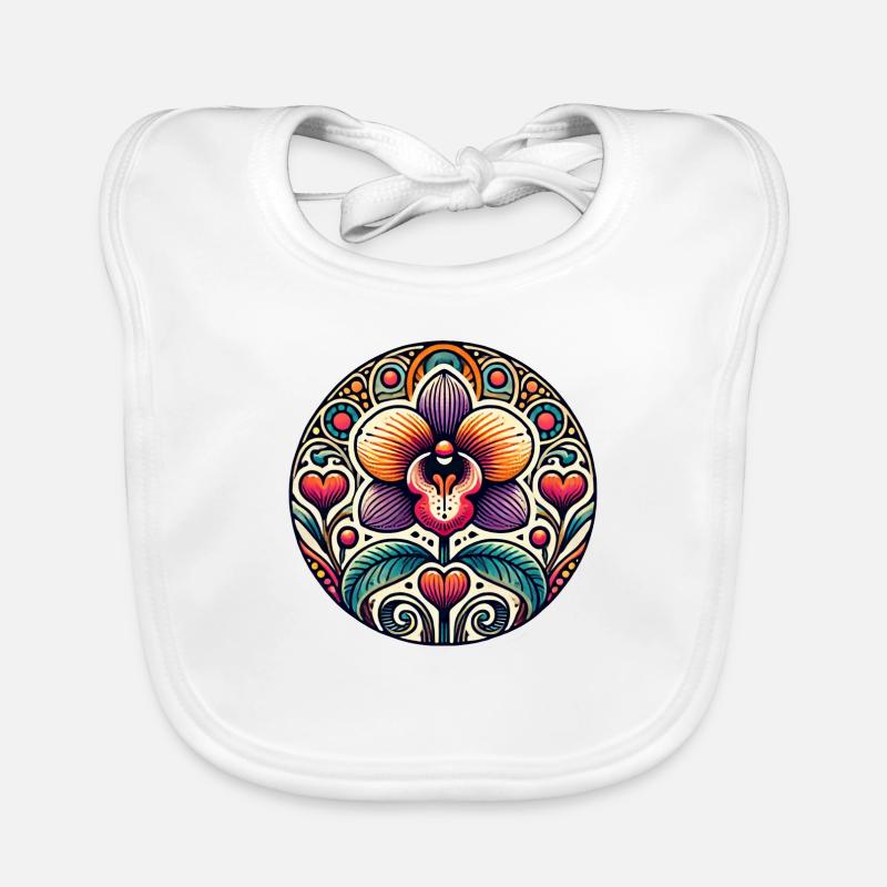 Orchidee Baby Bio-Lätzchen