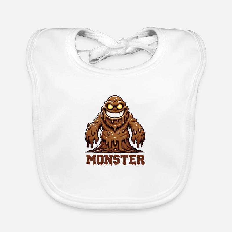 Monstre de boue Bavoir bio Bébé