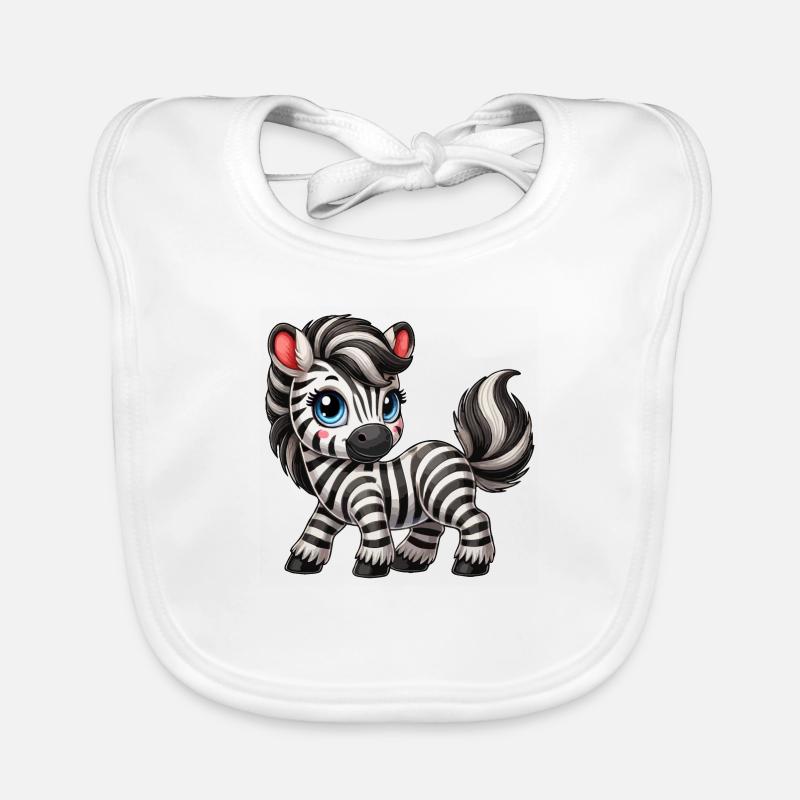 Zebra-Kind Baby Bio-Lätzchen