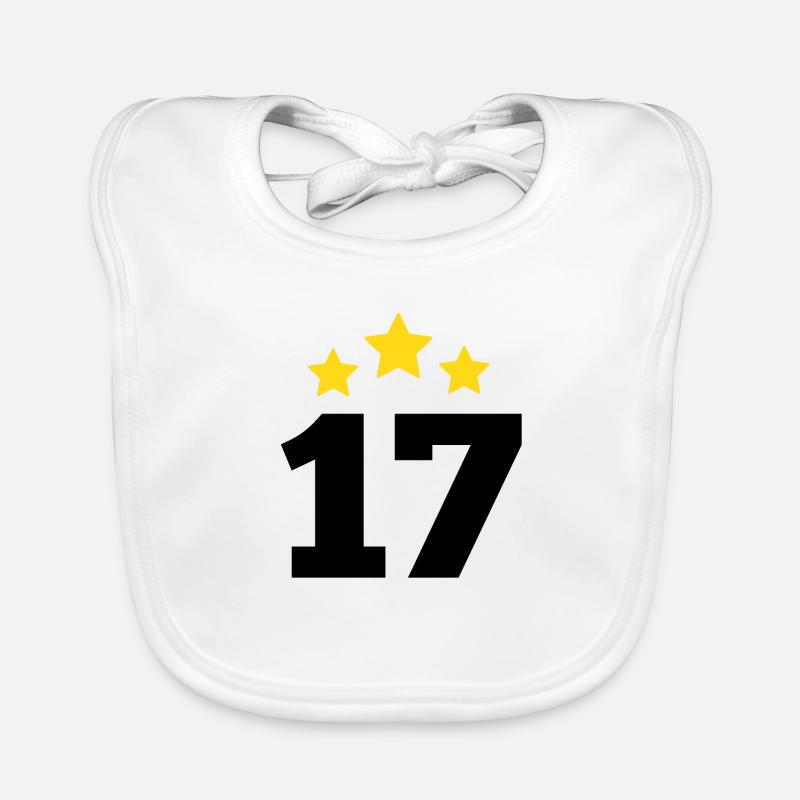 17 Year Old Star - 17th Anniversary Gift Organic Baby Bibs