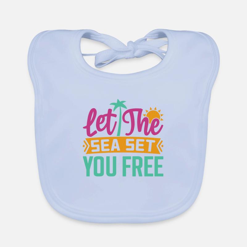 Laissez la mer vous libérer Bavoir bio Bébé
