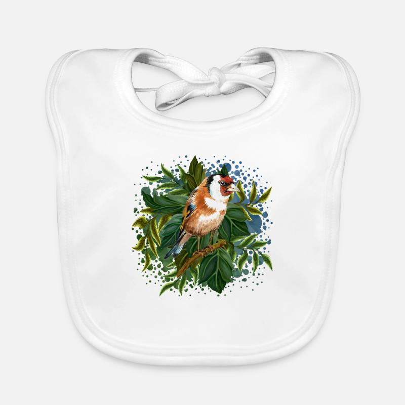 Bunter Vogel Baby Bio-Lätzchen