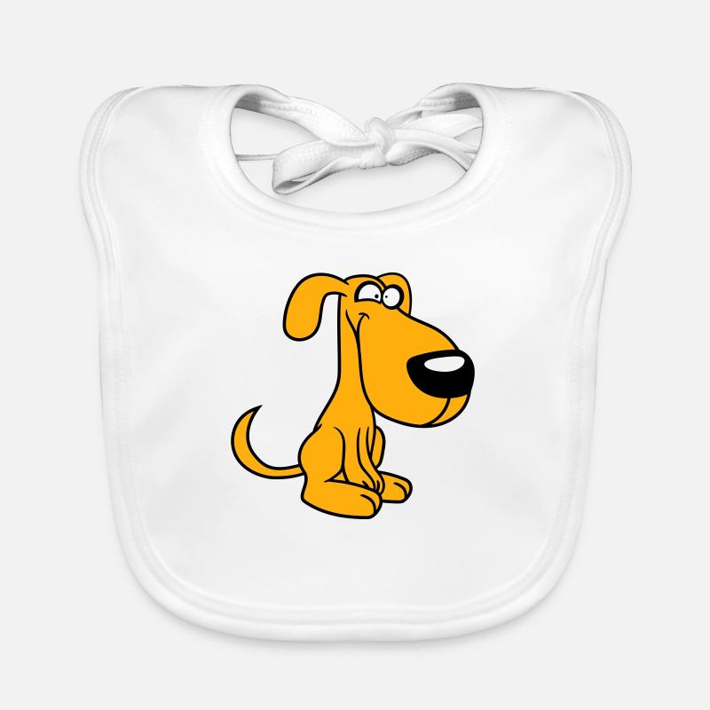Chien, Fou, Petit, Heureux, Drôle, Idiot, Cool Bavoir bio Bébé