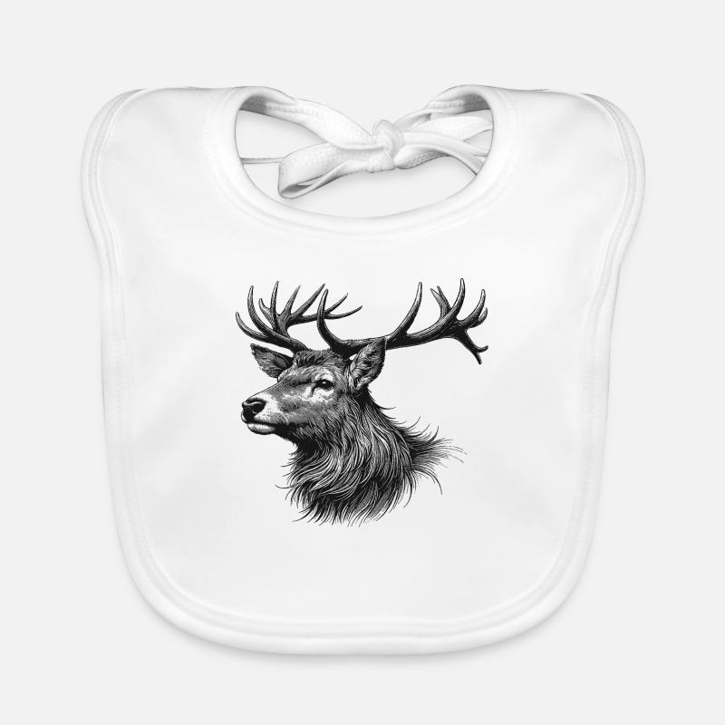Cerf Bavoir bio Bébé