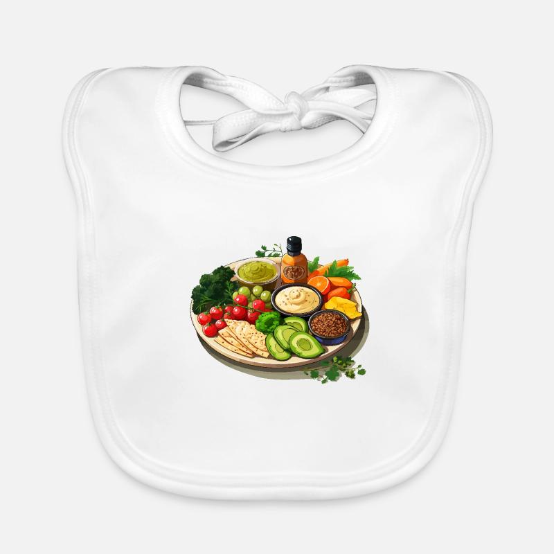 Vibrant Platter Organic Baby Bibs