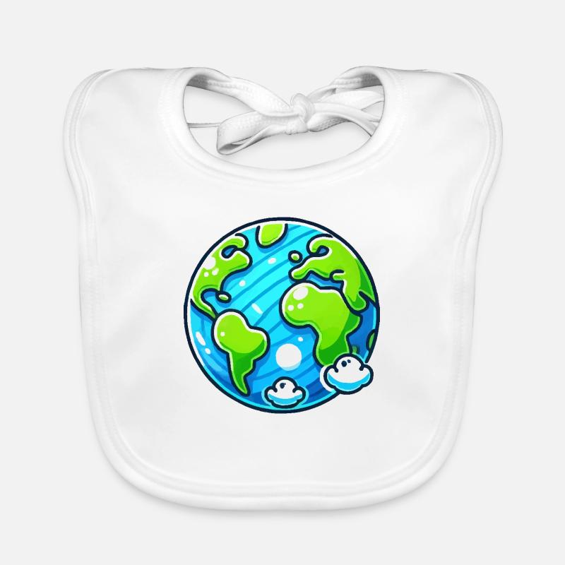 erde planet Baby Bio-Lätzchen