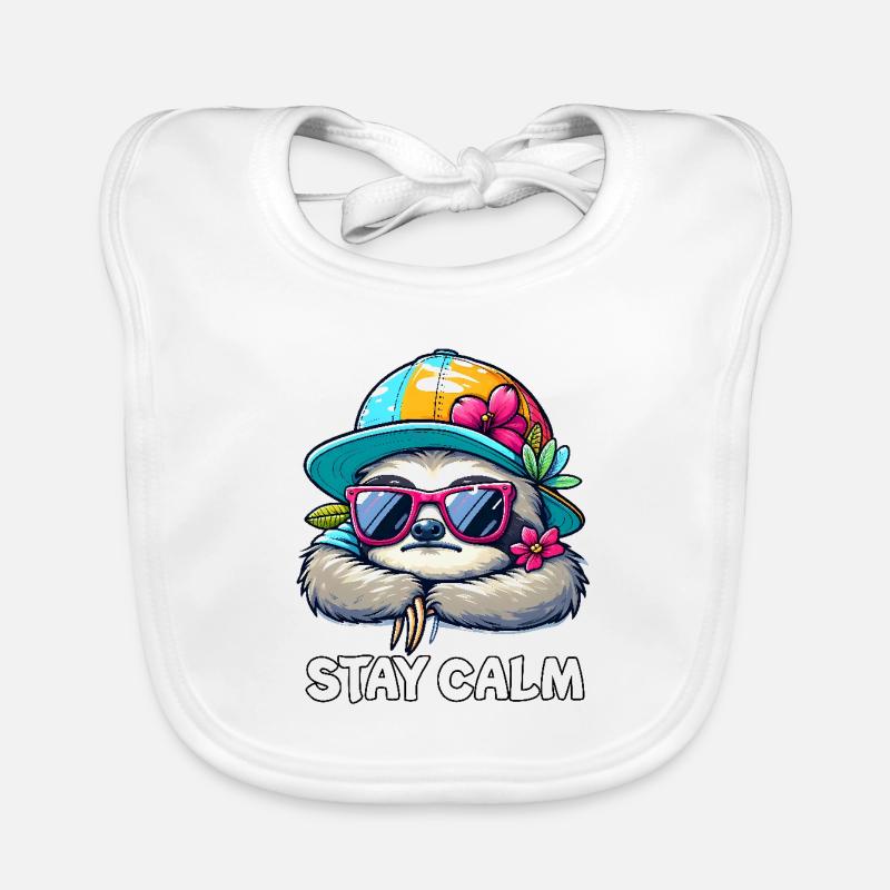 Sloth Organic Baby Bibs
