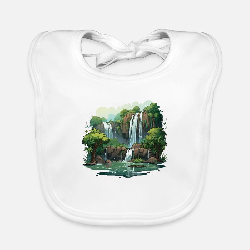 Waterfall Wander Organic Baby Bibs