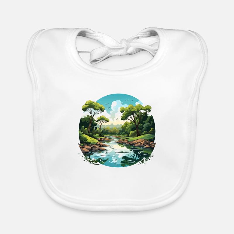 Rythmes du fleuve Bavoir bio Bébé
