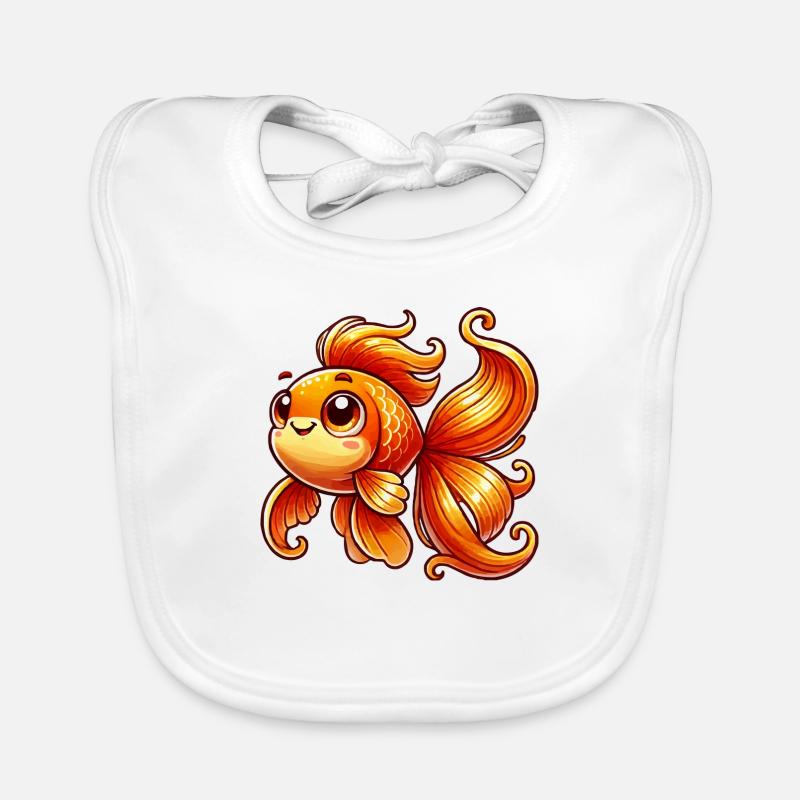 poisson rouge Bavoir bio Bébé