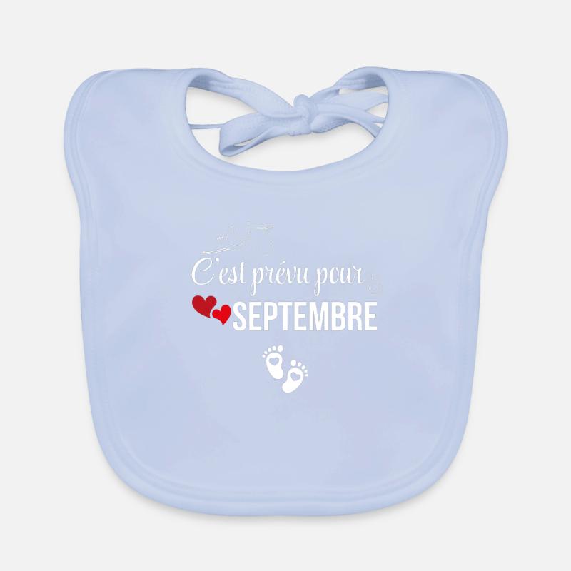 C’est prévu pour septembre - annonce de grossesse Bavoir bio Bébé