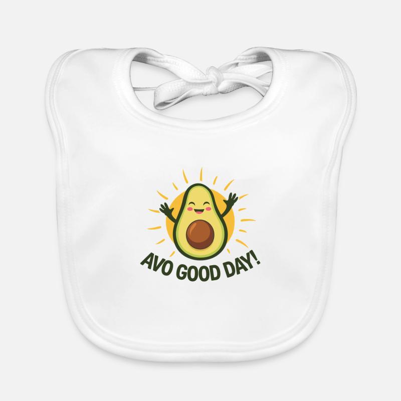 Avo Good Day - Bavoir bio Bébé - blanc