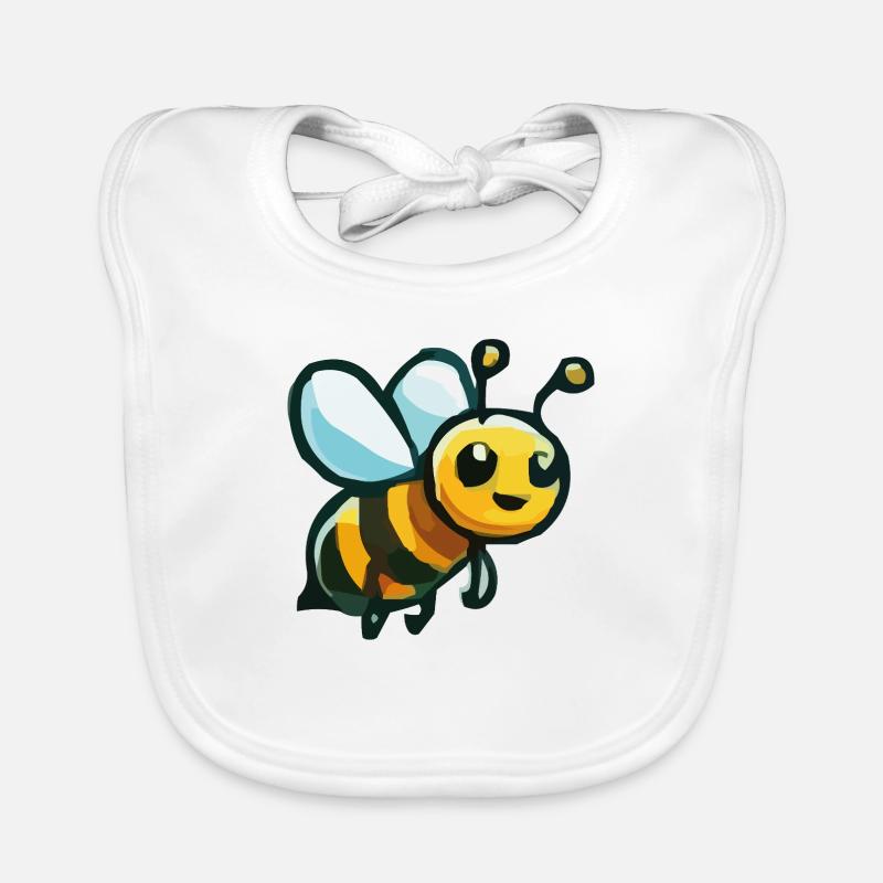Bee Cartoon Organic Baby Bibs