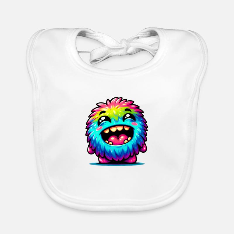 Kleines süsses Monster Baby Bio-Lätzchen
