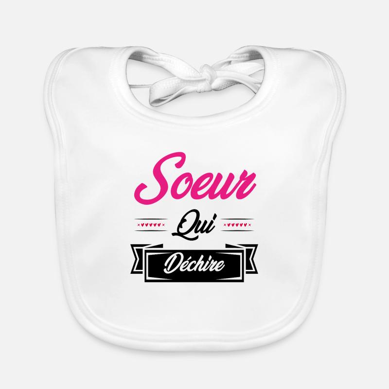 SISTER WHO ROCKS Organic Baby Bibs
