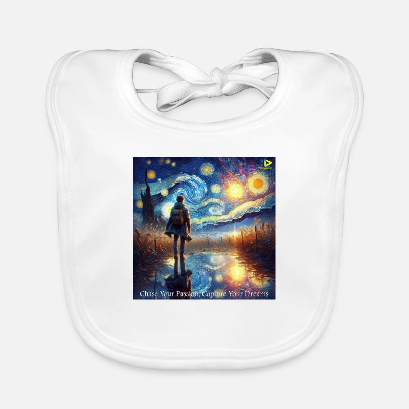 Chase Your Passion Capture Your Dreams Organic Baby Bibs