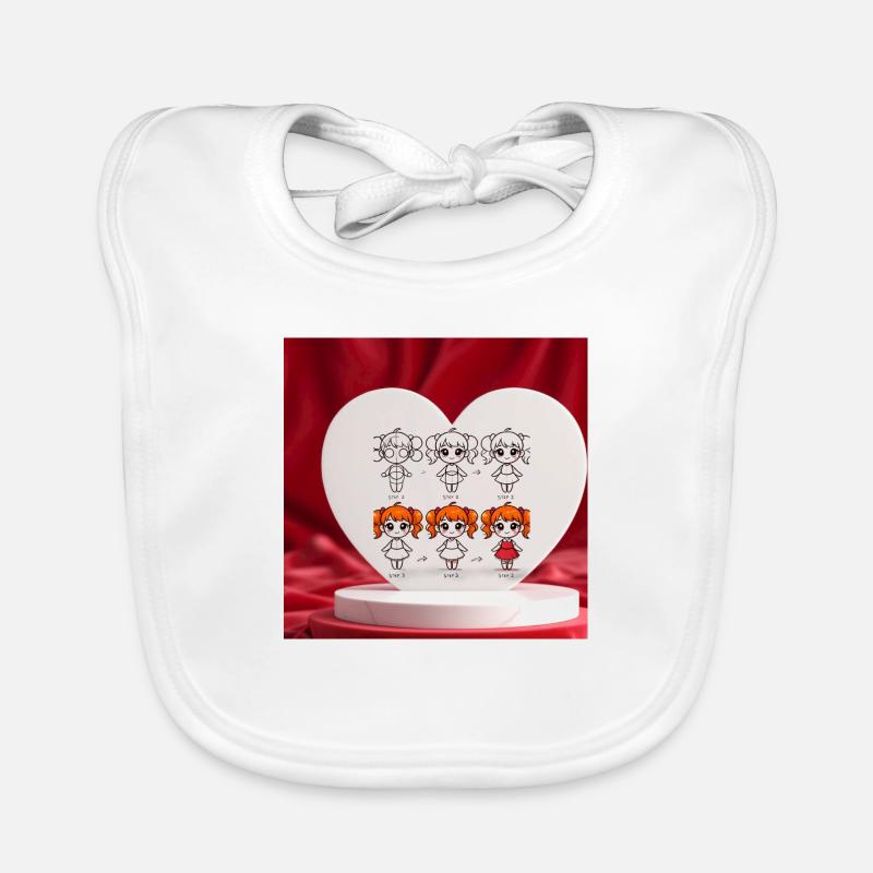 Mädchen2 Baby Bio-Lätzchen