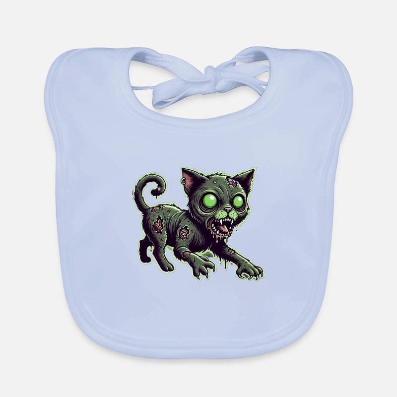 Chat Zombie, Chat Zombie, Chat Bavoir bio Bébé