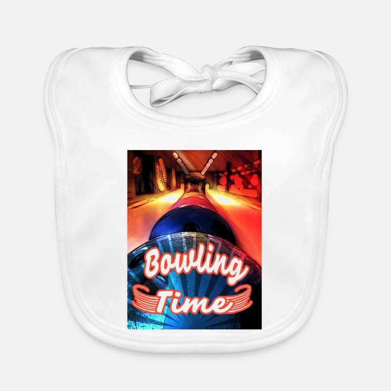 Son heure de bowling Bavoir bio Bébé