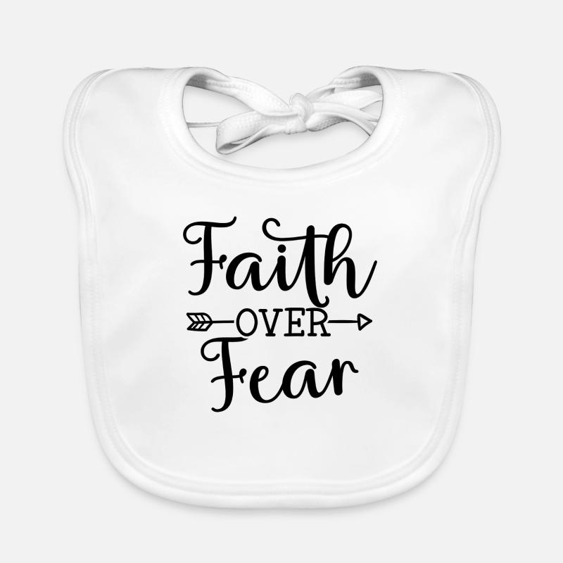 Glaube über Angst Baby Bio-Lätzchen