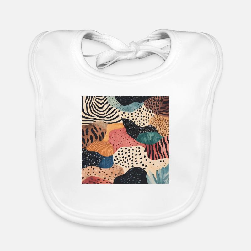Diversity pattern Organic Baby Bibs