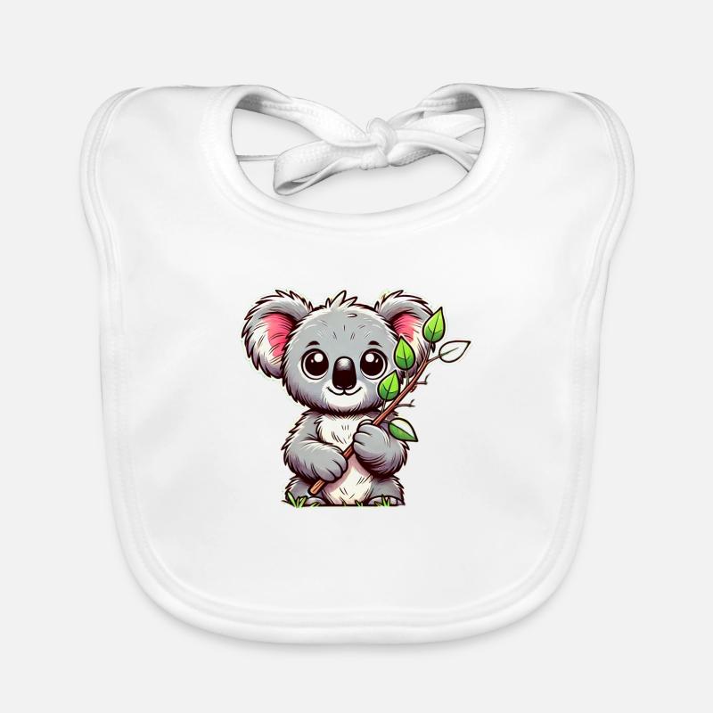 Koala à l’eucalyptus Bavoir bio Bébé