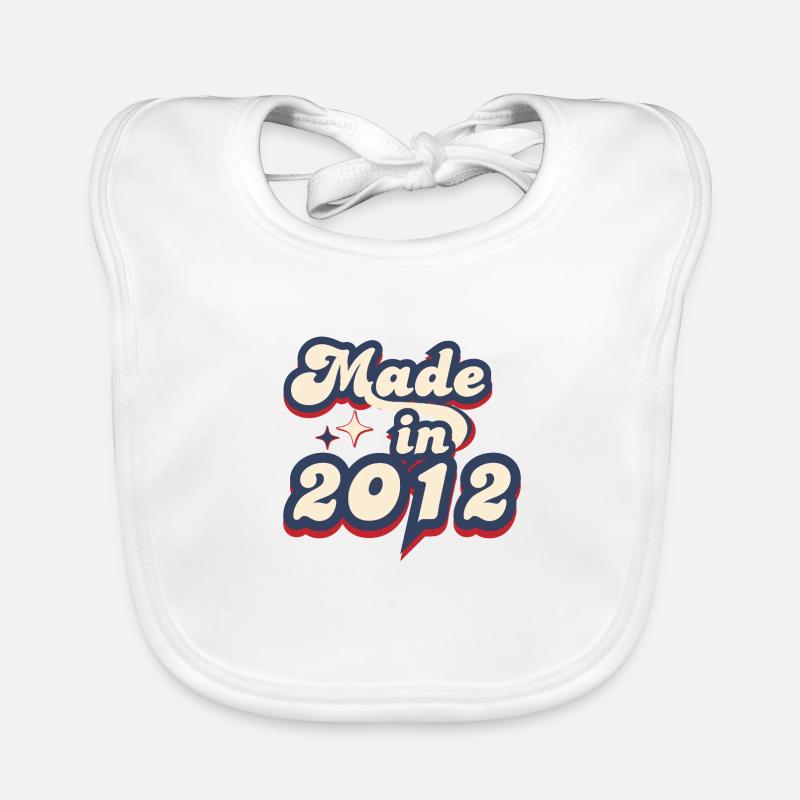 Made in 2012 retro Bavoir bio Bébé