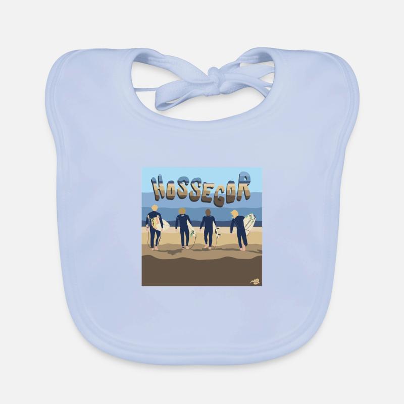 Hossegor Surfers Baby Bio-Lätzchen