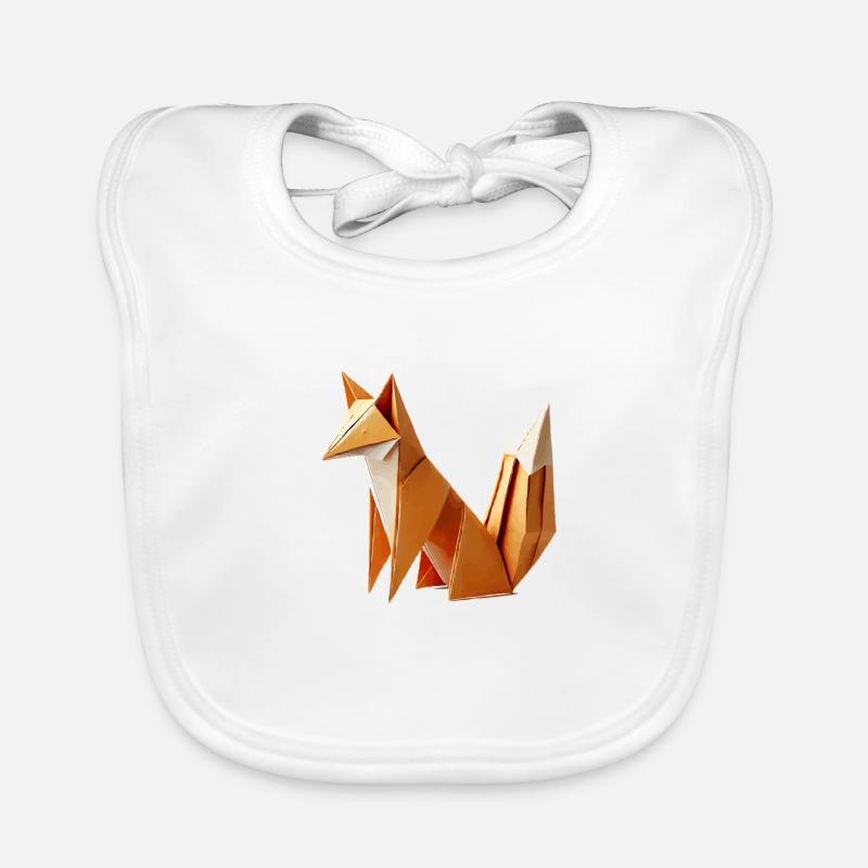 Fox Origami Organic Baby Bibs