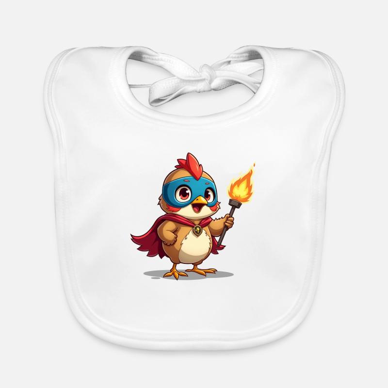 Flying Hero: Sparrow Savior Organic Baby Bibs
