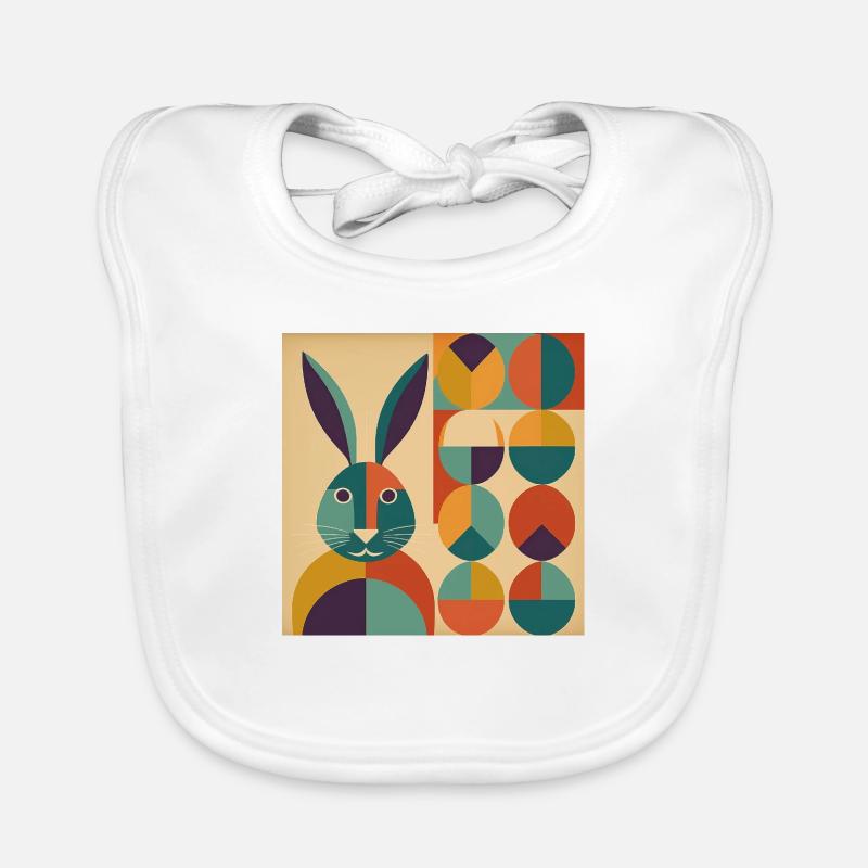 Lapin de Pâques n° 08 Bavoir bio Bébé