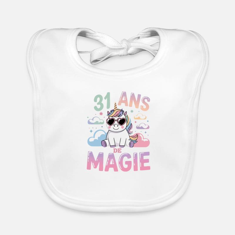 31 ans de magie Bavoir bio Bébé