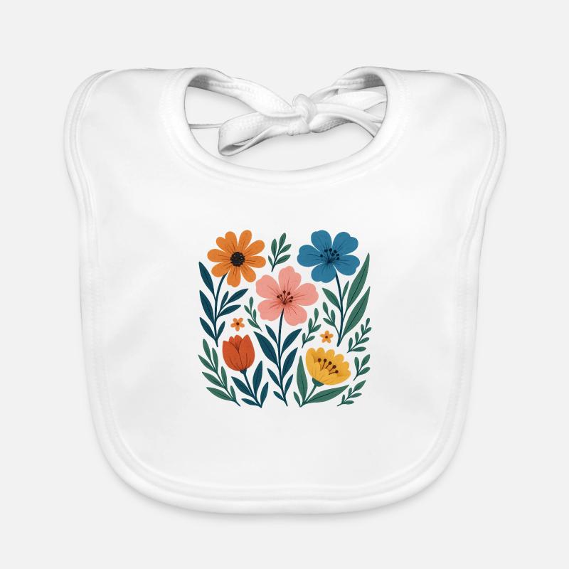 Blumen Baby Bio-Lätzchen